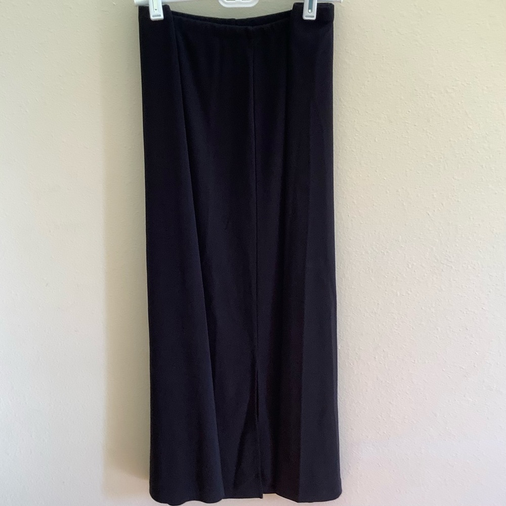 Black knit midi pencil skirt size 12